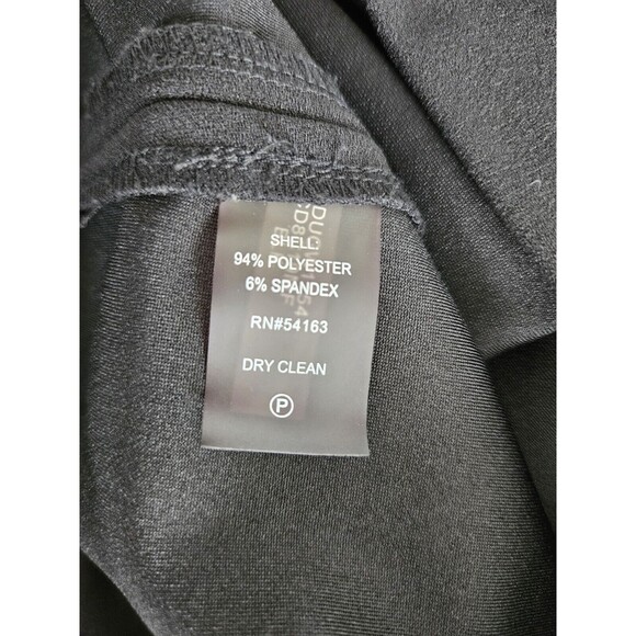 Calvin Klein Retro 90's/70s Style Black Sheath Dress Flared Bell Sleeves Size 4 - Picture 7 of 9